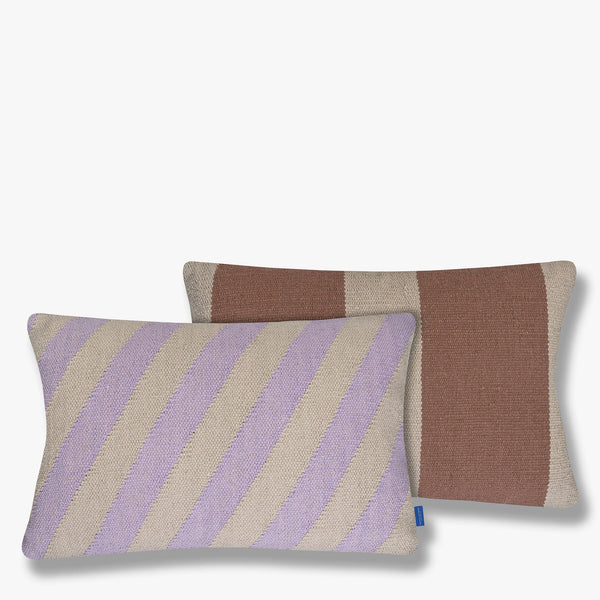 ACROSS kilim cushion cover, light lilac