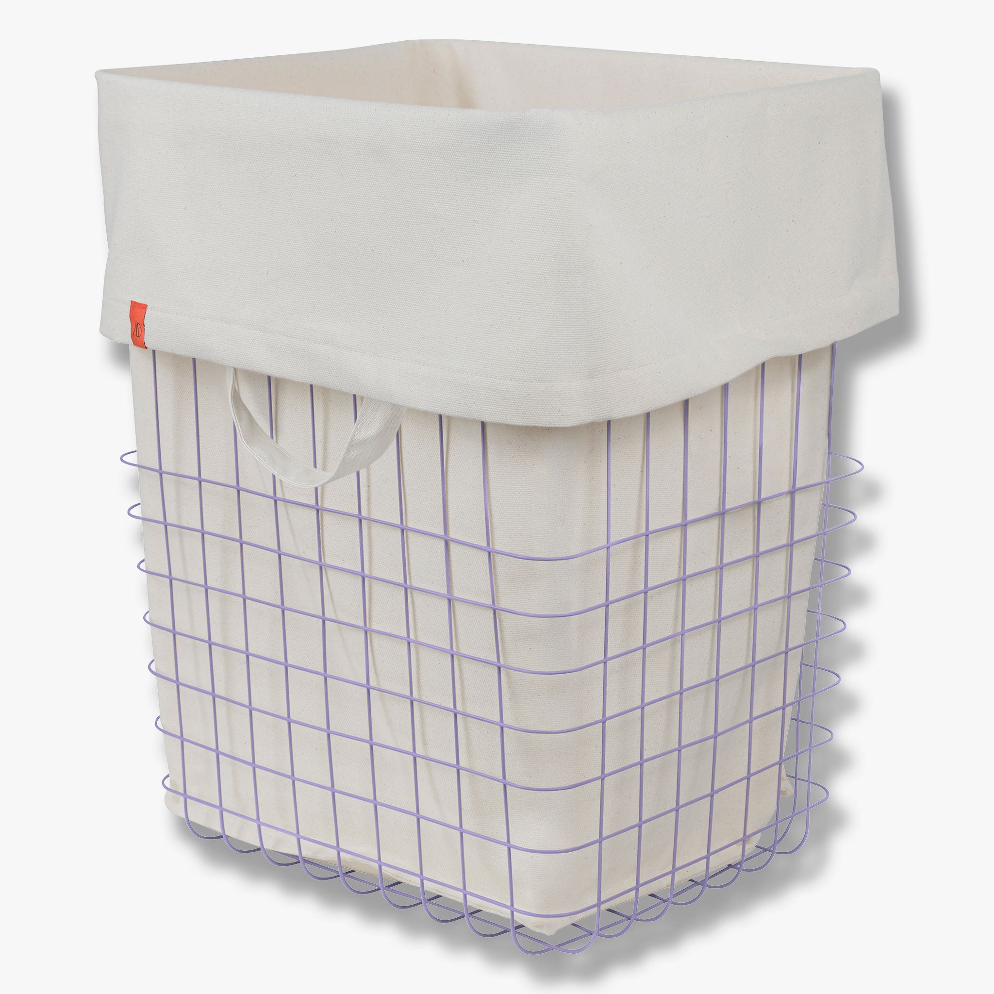 STORE-IT basket with canvas bag, large, Lilac – Mette Ditmer