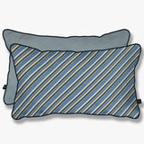 ATELIER Cushion, diagonal blue/light blue
