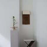 ROOTS folding stool, Dark oiled