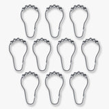 AQUA kroge, 10-pak, Brushed steel