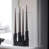 ART PIECE four candleholder, Black