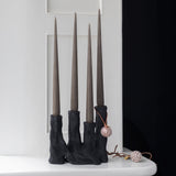 ART PIECE four candleholder, Black