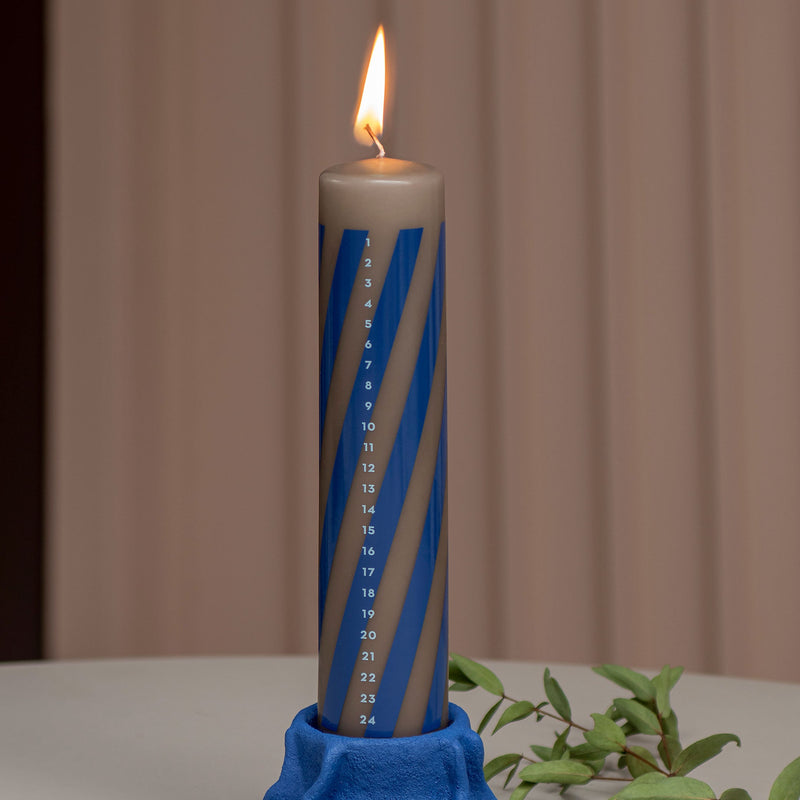 TWENTYFOUR Christmas candle, Cobalt