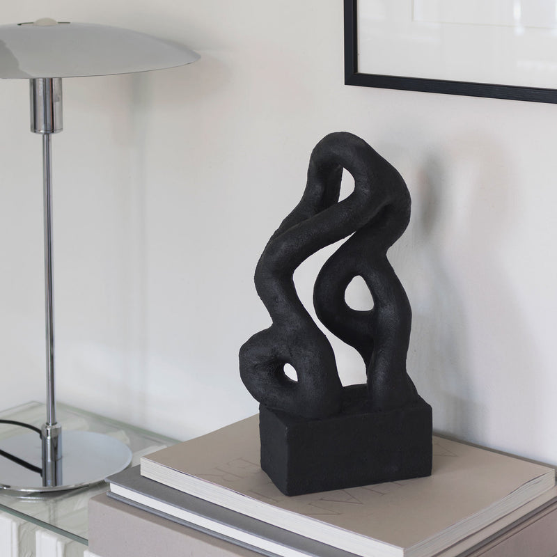 ART PIECE symbiosis sculpture, Black