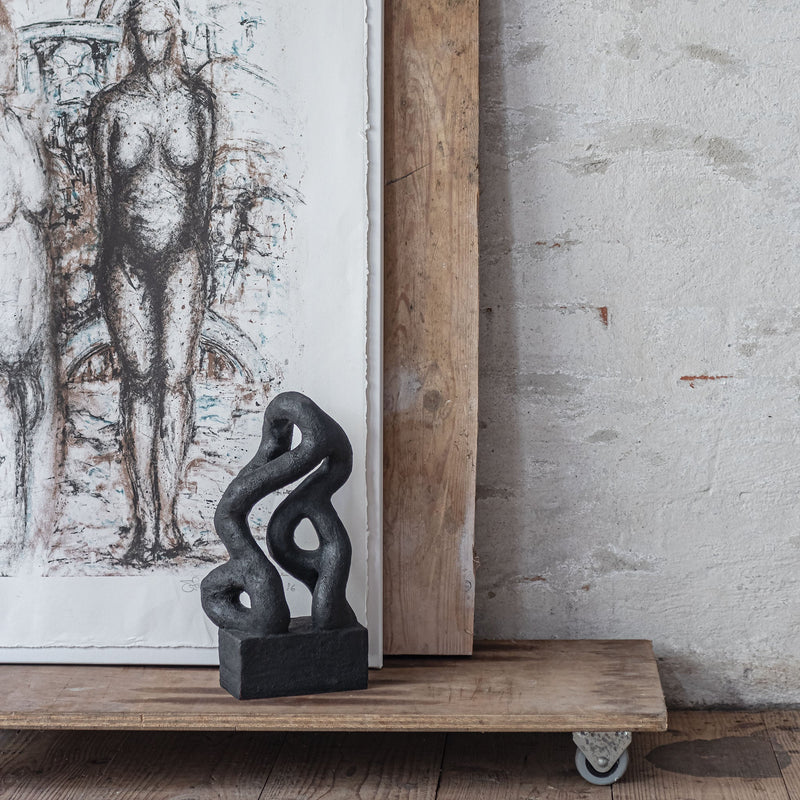 ART PIECE symbiosis sculpture, Black