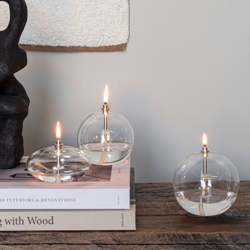 AURA oil lamp, small, Transparent