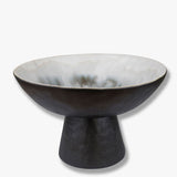 BY HAND bowl on foot, Off-white