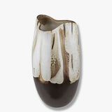 BY HAND curve vase, large, Off-white