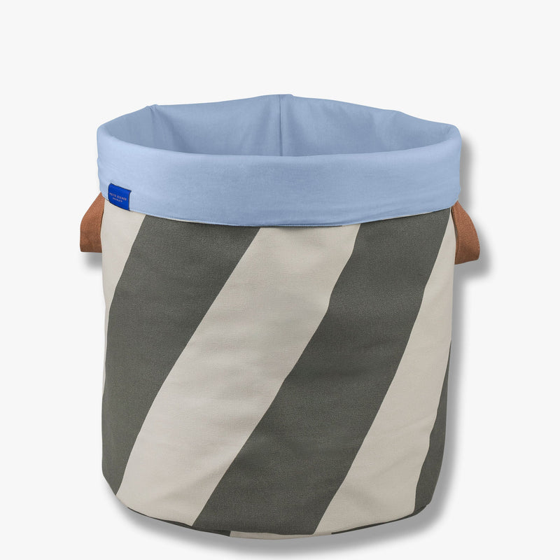 DIAGONAL laundry bag, Dark olive / Sand