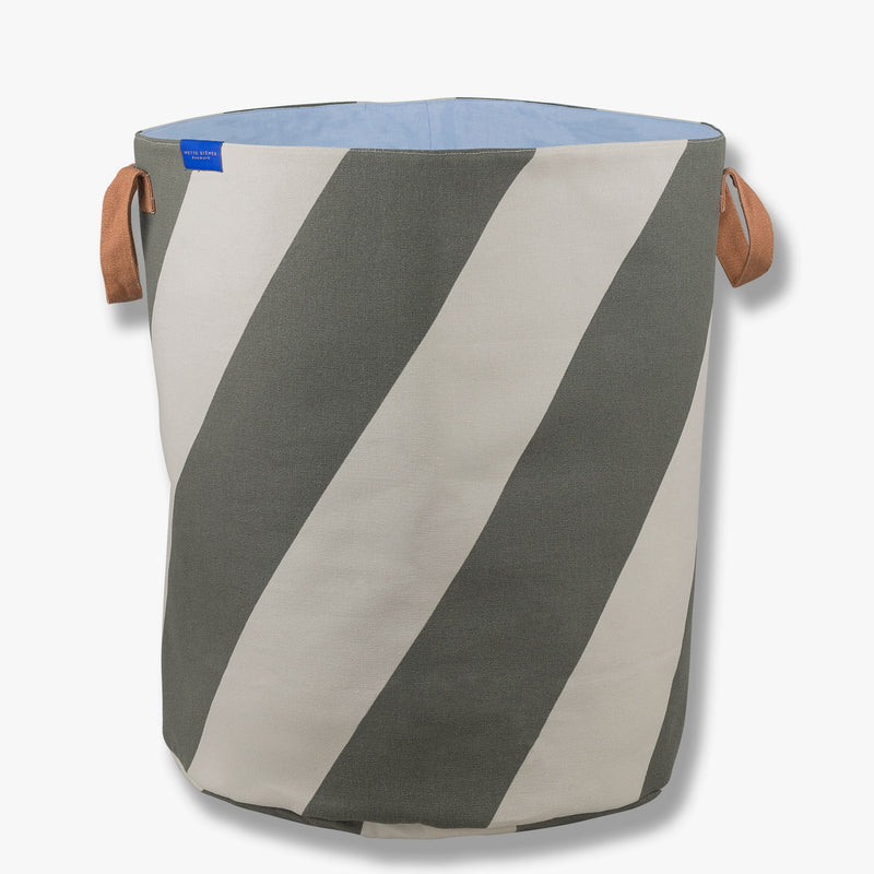 DIAGONAL laundry bag, Dark olive / Sand