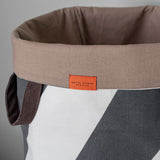 DIAGONAL laundry bag, Dark grey / Off-white
