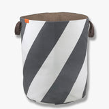 DIAGONAL laundry bag, Dark grey / Off-white