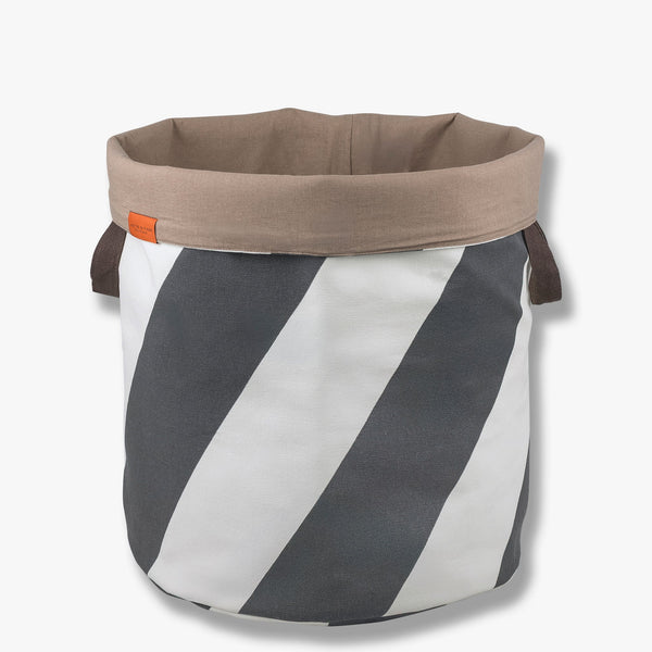 DIAGONAL laundry bag, Dark grey / Off-white