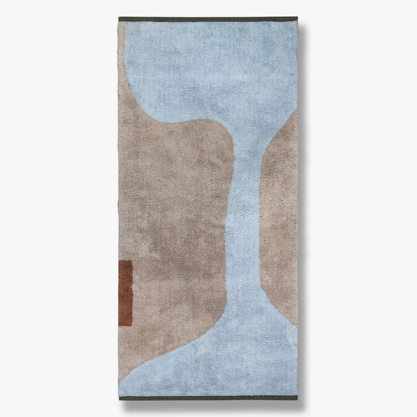 FIGURA rug, medium, Light blue