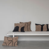 SHADOW tufted cushion cover, Brown