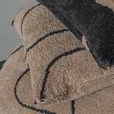 SHADOW tufted cushion cover, Brown