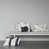 FIGURA tufted cushion cover, Off-White