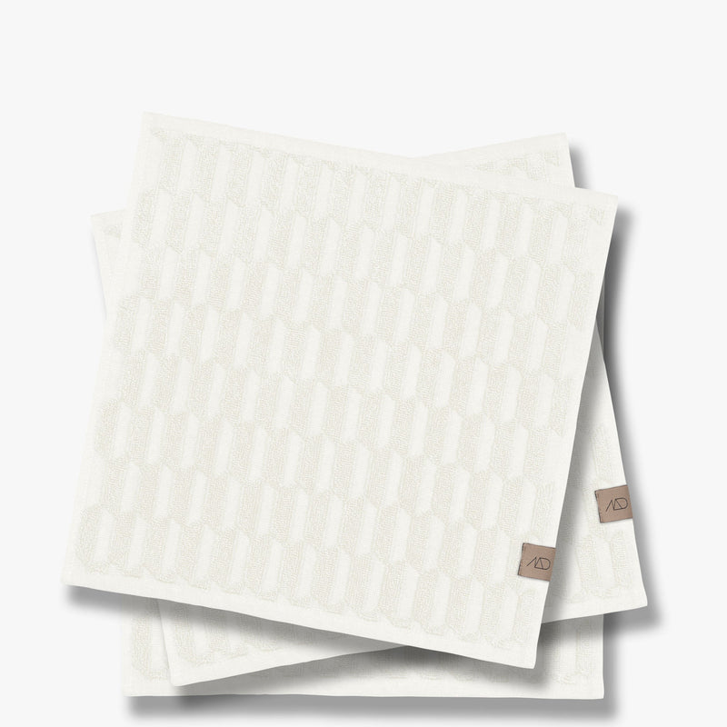 GEO Fingertip towel, off-white, 3-pack