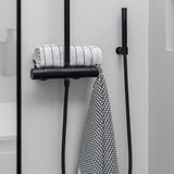 GRID bath mat, Black / Off-white