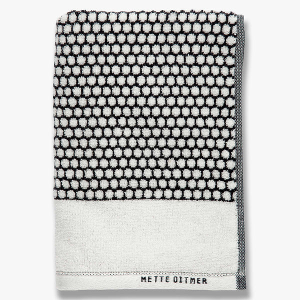 GRID Towel, black/off-white