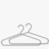 HANG-IT bøjler, 2-pak, Brushed steel