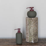 LOTUS PLAY dispenser, tall (2 pumps), Dark Olive