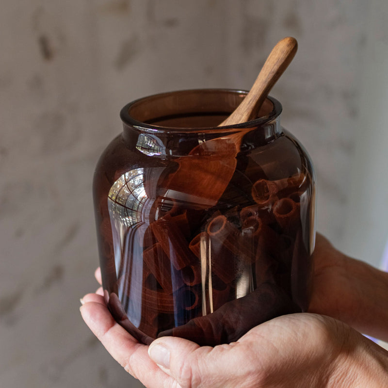 LUNA jar, small, Brown