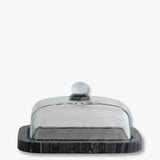 MARBLE smørboks, Black / Grey