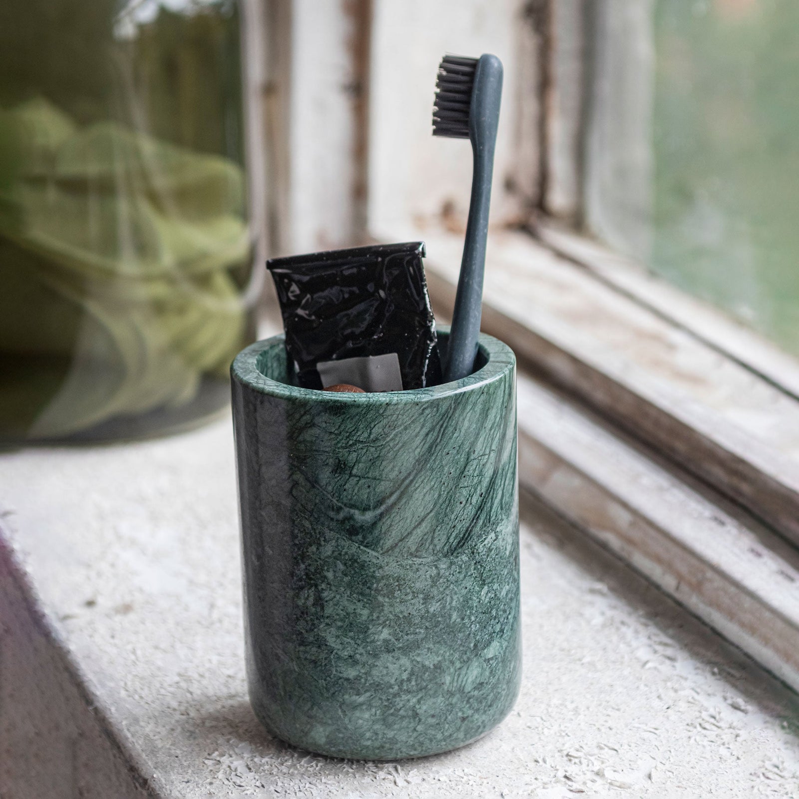 MARBLE toothbrush holder, Dark forest – Mette Ditmer - International