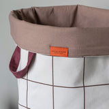 MESH laundry bag, Brown / Off-white