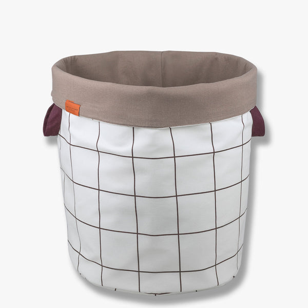 MESH laundry bag, Brown / Off-white