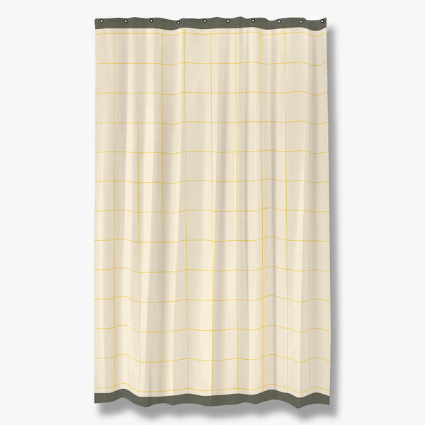 MESH shower curtain, Yellow