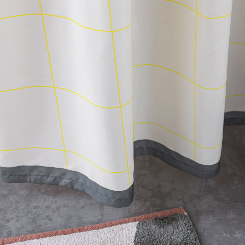 MESH shower curtain, Yellow