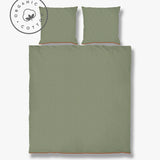 MINI bed set, Pine green / Tan