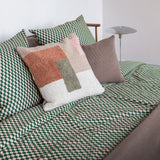 MINI bed set, Pine green / Tan