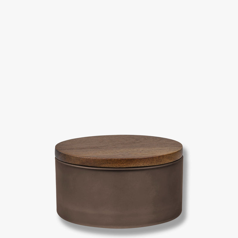 MODEST jar with lid, Walnut