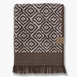 MOROCCO towel, Chocolate / Off-white