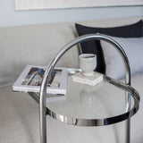 MOVES side table, Chrome