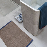 SOFT håndklæde,  Midnight Blue / Light Grey