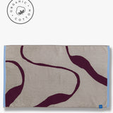 NOVA ARTE bath mat, Wine / Sand
