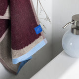 NOVA ARTE towel, Wine / Sand