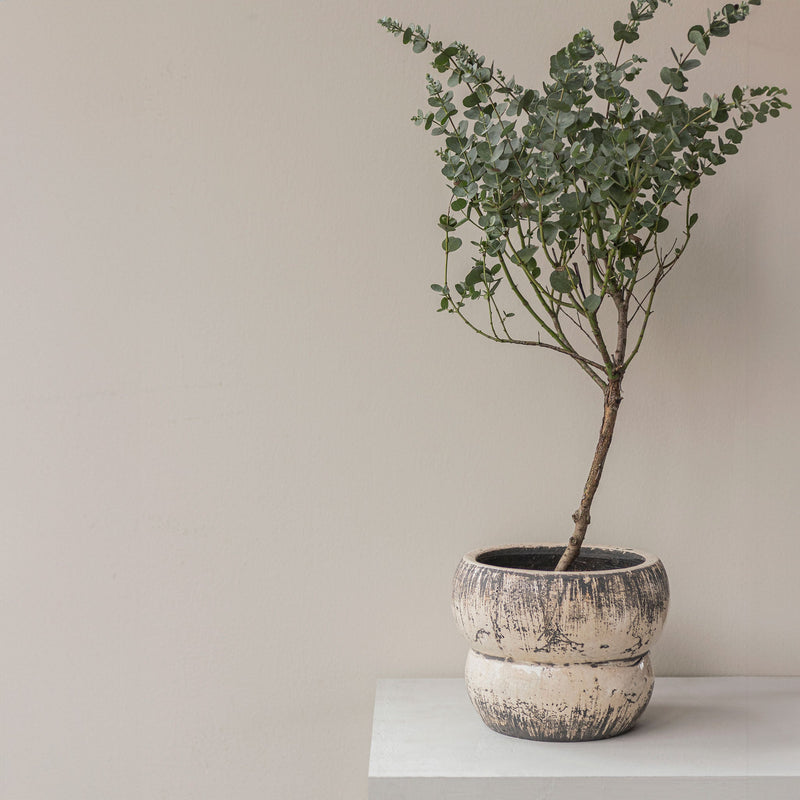 RAW flower pot, off-white