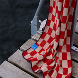 RETRO strandhåndklæde, Dark orange