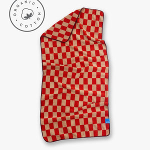RETRO beach towel in dark orange, Mette Ditmer