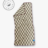 RETRO beach towel, Sage green