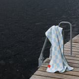 RETRO strandhåndklæde, Light blue