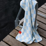 RETRO strandhåndklæde, Light blue
