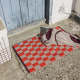 RETRO bath mat, Dark orange