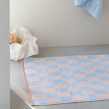 RETRO bath mat, Light Blue